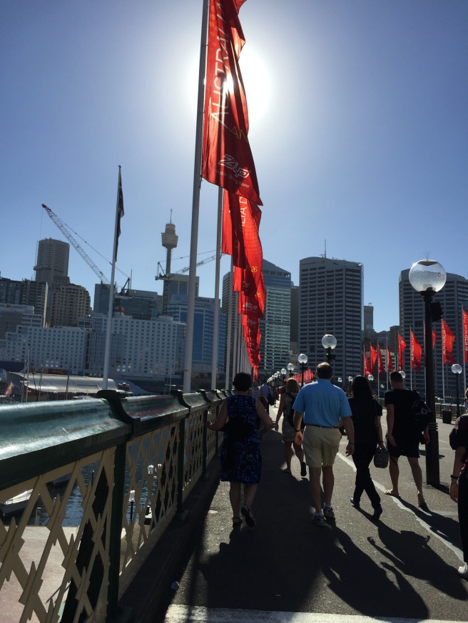 My walking commute over the Pyrmont Bridge every day